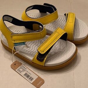 NWT Unisex Native Charley Yellow Baby Toddler Velcro Sandals size 6
